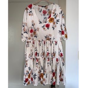 Floral Pleated Dress